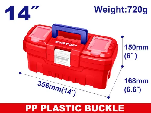 [EPBX1401] PLASTIC TOOLS BOX 14" EMTOP