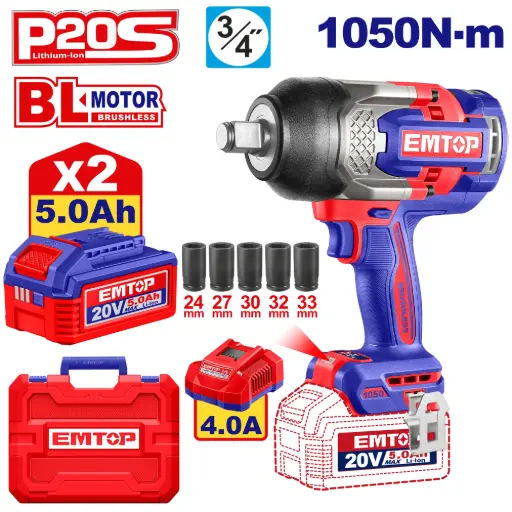 [ULCIWL20105] CORDLESS IMPACT WRENCH 3/4" EMTOP