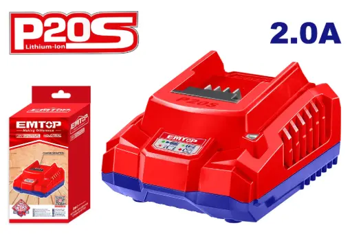 [ULFCR20200] CARGADOR DE BATERIAS 20V  2.0 AH CON INDICADOR LED 
