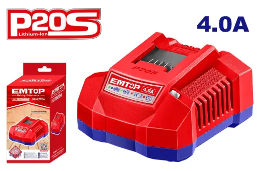 [ULFCR20411] CARGADOR DE BATERIAS 20V  4.0 AH CON INDICADOR LED 