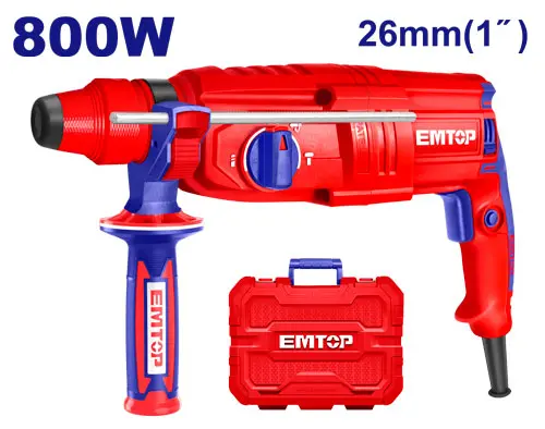 [ULRHRL801] TALADRO ROTOMARTILLO 1" SDS PLUS  800W 2.5 JULES  INCLUYE ACCESORIOS