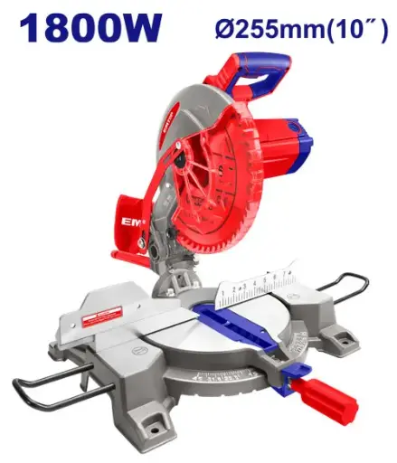 [ULMSW18007] SIERRA INGLETEADORA 10" 1800W 5200 RPM CORTADORA ALUMINIO MADERA INCLUYE ACCESORIOS