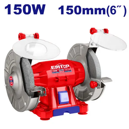 [ULBGR61501] ESMERIL DE BANCO DE 110-120V~60HZ. POTENCIA 150W. VELOCIDAD MAX. 3450 RPM. RUEDA 150 MM 6" .