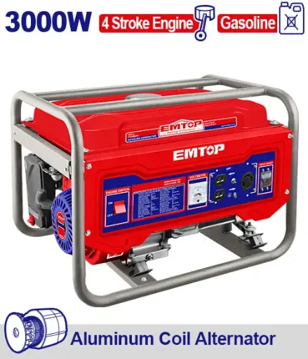 [ULGGRR3022] GENERADOR A GASOLINA 3000W TOTAL 110V-220V 60HZ. 3600RPM. MOTOR: 4 TIEMPOS OHV CAP. TANQUE 15L