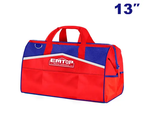[ETBG18131] TOOL BAG 13" WITH 12 POCKETS – 12 KG LOAD CAPACITY EMTOP