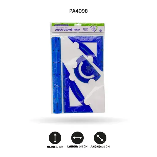 [PAC3267-4098] JUEGO GEOMETRICO SILICONADO 30CM GRANDE 