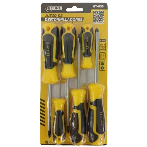 [HT4133] MAGNETIC SCREWDRIVER SET 6-PIECE UDUKE 
