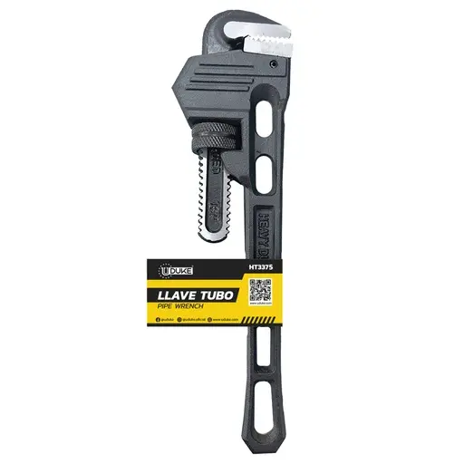 [HT3375] PIPE WRENCH 10" BLACK UDUKE