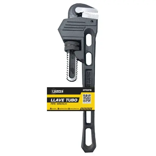 [HT3378] LLAVE TUBO NEGRO 18" UDUKE