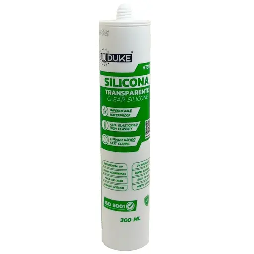 [HT3111] SILICONA TUBO TRANSPARENTE 300ML ANTIHONGOS UDUKE
