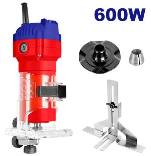 [ULTR6001]  ROUTEADORA 600W  1/4" VEL. 34500RPM, INCLUYE GUIA DE RECORTE 