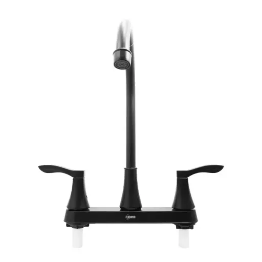 [HT2166] MEZCLADOR LAVAPLATOS ALETA 8" NEGRO ABS